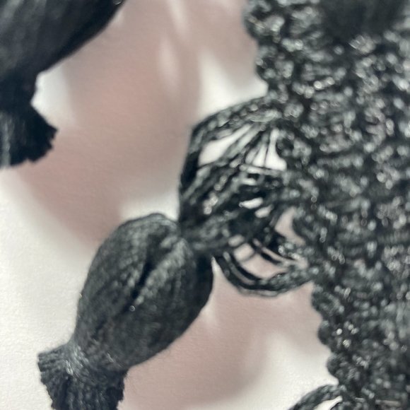 Black Tassel Fringe Trim 2 1/4" 3yds Sewing Ribbon Apparel Crafts Waverly - Picture 4 of 13